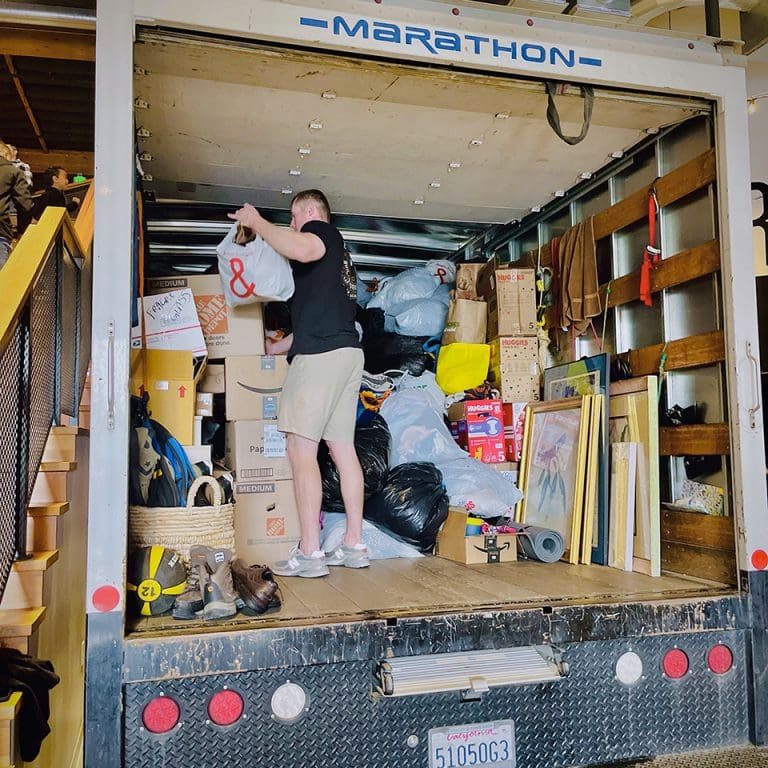 truck being filled